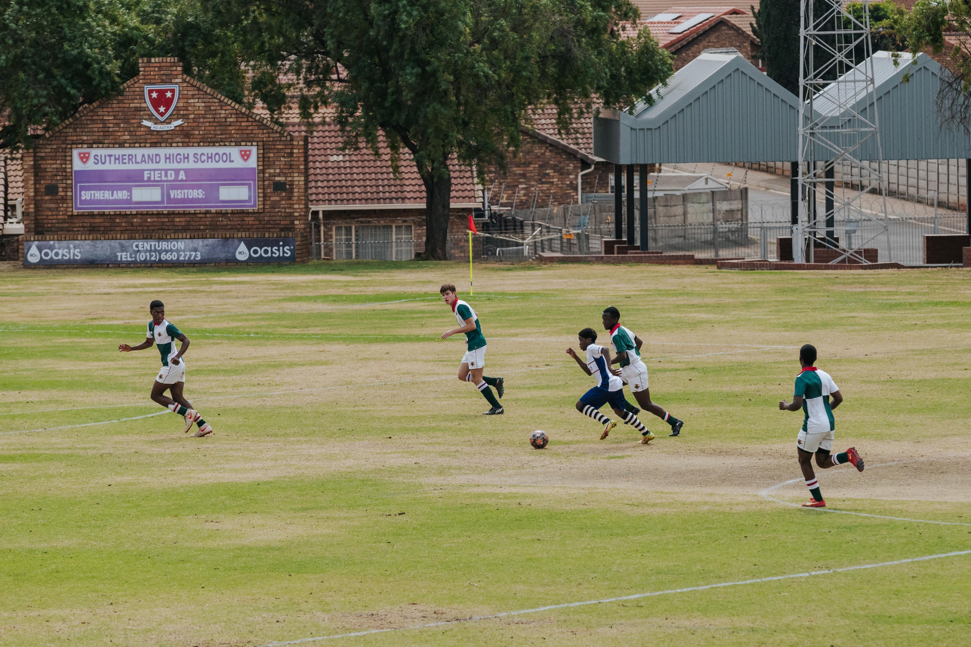 Match action at Sutherland High School